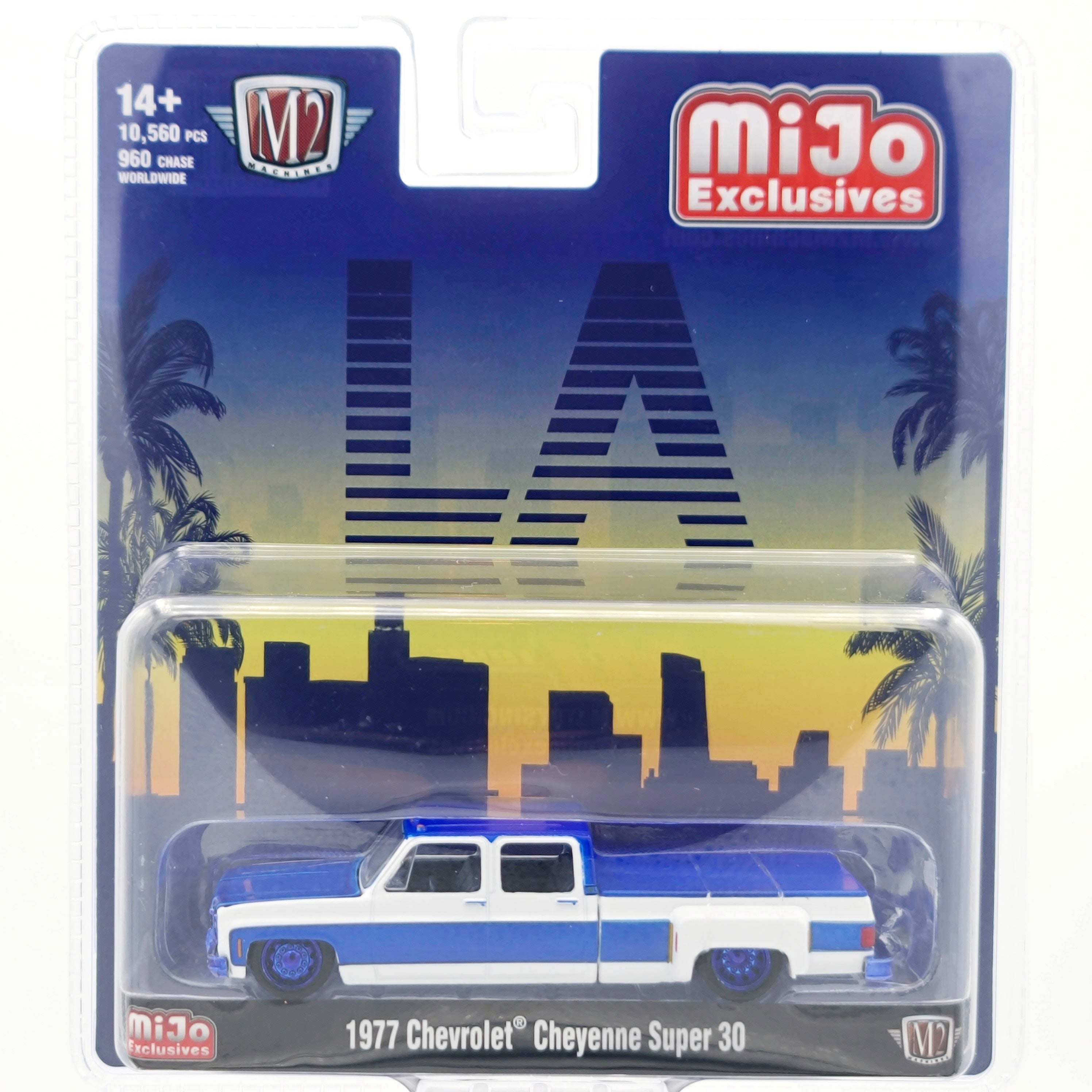 M2 Machines - CHASE - '77 Chevrolet Cheyenne Super 30 Dually Pickup - 1:64, LA (2025 MiJo Exclusives - Limited Edition)